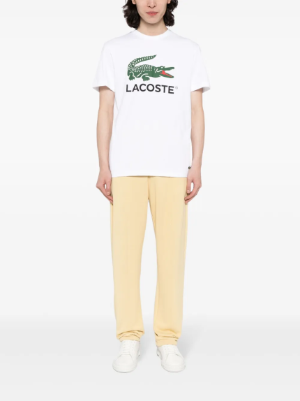 LACOSTE - Men Signature Print Cotton T-Shirt