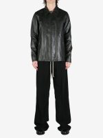 RICK OWENS - Men Giacca In Pelle Brad Jacket - Image 4