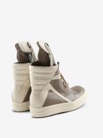 RICK OWENS - Women Scarpe In Pelle Geobasket Sneakers - Image 3