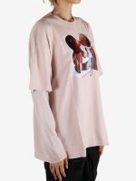 ACNE STUDIOS - Women Layered Print T-Shirt - Image 2