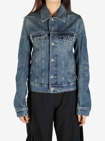 RICK OWENS DRKSHDW - Women Giacca In Denim Trucker Jacket