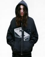 ENFANTS RICHES DEPRIMES - Men Holy Bible Assemblage Baggy Zip Hoodie - Image 3