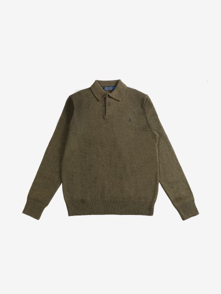 POLO RALPH LAUREN - Men Wool Blend Long Sleeve Polo