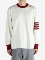 THOM BROWNE - Men Rugby Fit Milani Stitch Crew Neck Pullover