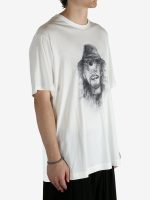 YOHJI YAMAMOTO POUR HOMME - Men Combed Single Jersey Short Slv T-Shirt - Image 2