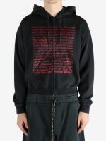 VETEMENTS - Men Fuck Fitted Zip-Up Hoodie