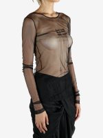 ANN DEMEULEMEESTER - Women Fiene Slim Fit Long Sleeve T-Shirt With Angel Divine Embroidery - Image 2