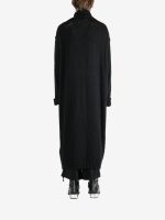 YOHJI YAMAMOTO POUR HOMME - Men Plain Stitch Pocket High Neck Cardigan - Image 3