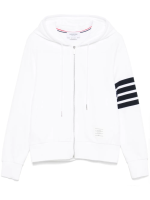 THOM BROWNE - Men Classic Loopback W/Engineered 4 Bar Zip Up Hoodie - Image 5