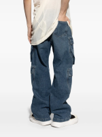 RICK OWENS DRKSHDW - Men Double Cargo Jeans - Image 2