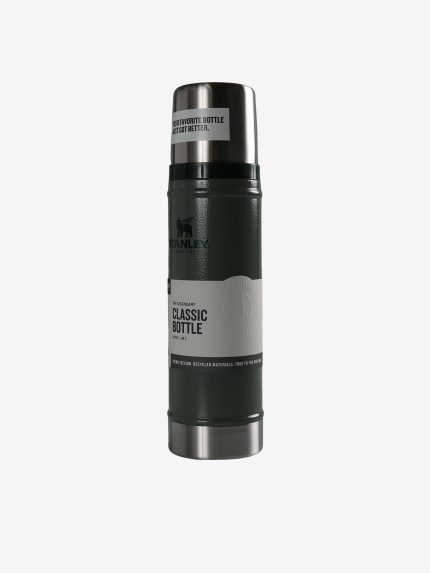 Green bottle, side view