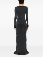 BALENCIAGA - Women LS Distressed Maxi Dress - Image 3