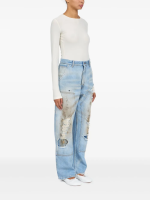 MM6 Maison Margiela - Women Dirty Distressed Denim - Image 3