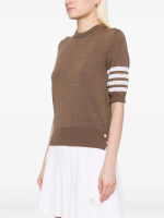 THOM BROWNE - Women Jersey Stitch Short Sleeve Shirt - Image 2