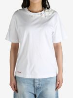 SHUSHU/TONG - Women Beaded Floral T-shirt