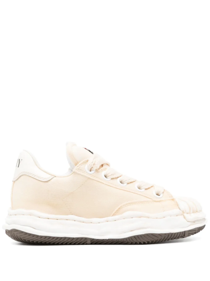 MAISON MIHARA YASUHIRO - Men Blakey Puffer Original Sole Canvas Garment Dyed Low-Top Sneaker