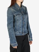 RICK OWENS DRKSHDW - Women Giacca In Denim Trucker Jacket - Image 2