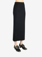 AURALEE - Women Cotton Silk Stretch Double Face Knit Skirt - Image 2
