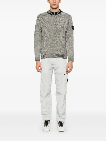 STONE ISLAND - Men Chenille Mock Neck Jumper