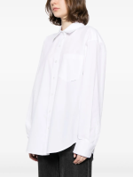 T BY ALEXANDER WANG - Women Boyfriend Shirt With Logo Flag Tag - Image 2
