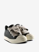 RICK OWENS - Women Leather Jumbolace Low Sneaks - Image 2