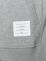 THOM BROWNE - Men Classic Full Zip Hoodie In Classic Loopback W/ Engineered 4 Bar - Image 4