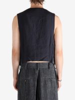 ZIGGY CHEN - Men Layered Pocket Waistcoat - Image 3