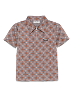 MIU MIU - Women Silk Check Polo Shirt - Image 5