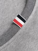 THOM BROWNE - Women Pullovee Sweatshirt W/ Engineered 4 Bar In Funmix Classic Loopback - Image 5