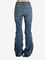 RICK OWENS DRKSHDW - Women Denim Bias Bootcut Jeans - Image 3