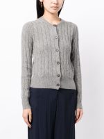 POLO RALPH LAUREN - Women Cable Knit Cashmere Classic Long Sleeve Cardigan - Image 2