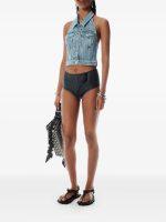 ALEXANDER WANG - Women Stretch Denim Halter Top - Image 3