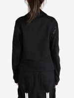 YOHJI YAMAMOTO LIMI FEU - Women Belt Detail Biker Jacket - Image 3