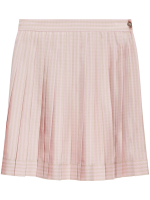 VERSACE - Women Pinstripe Chain Silk Twill Skirt - Image 5