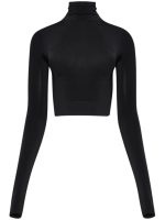 BALENCIAGA - Women Cropped Turtleneck Top - Image 5