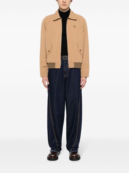 MAISON KITSUNE - Men Technical Cotton Gabardine W Harrington Jacket