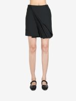 FAX COPY EXPRESS - Women Asymmetrical Pleated Midi Skirt