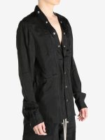 RICK OWENS - Men Cupro Larry Fogpocket Shirt - Image 2