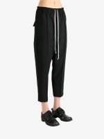 RICK OWENS - Women Drawstring Astaires Cropped Pants - Image 2