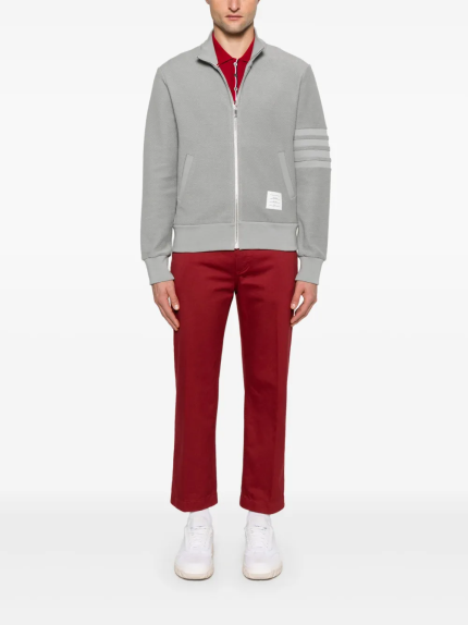 THOM BROWNE - Men Zip Up Funnel Neck Jacket