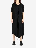 YOHJI YAMAMOTO - Women Front Draped Dress