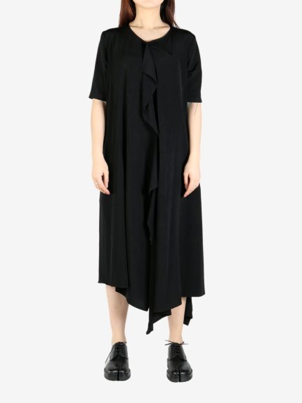 YOHJI YAMAMOTO - Women Front Draped Dress