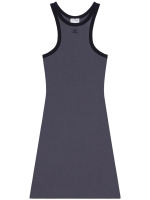 COURRÈGES - Women Contrast Scuba Mini Dress - Image 4
