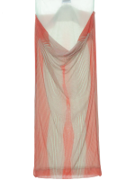 JEAN PAUL GAULTIER - Women Draped Pinstripe Body Morphing Long Skirt - Image 5