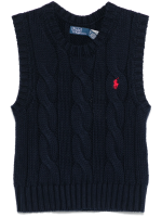 POLO RALPH LAUREN - Women Sleeveless Cable-Knit Sweater - Image 5