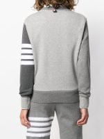 THOM BROWNE - Women Pullovee Sweatshirt W/ Engineered 4 Bar In Funmix Classic Loopback - Image 3