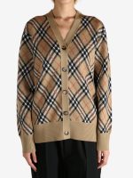 BURBERRY - Women Checkered Cardigan