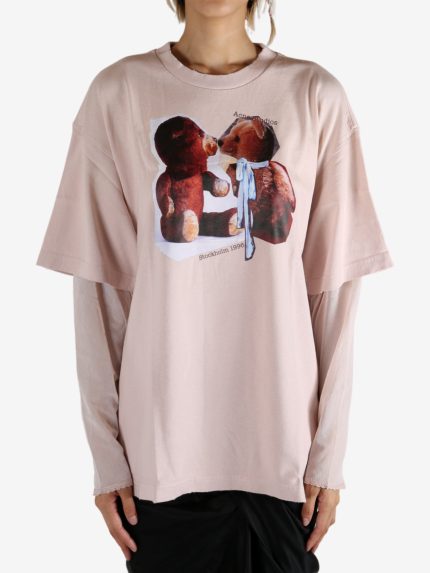 ACNE STUDIOS - Women Layered Print T-Shirt