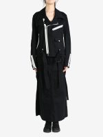 YOHJI YAMAMOTO LIMI FEU - Women Belt Detail Biker Jacket - Image 4