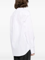 T BY ALEXANDER WANG - Women Boyfriend Shirt With Logo Flag Tag - Image 3
